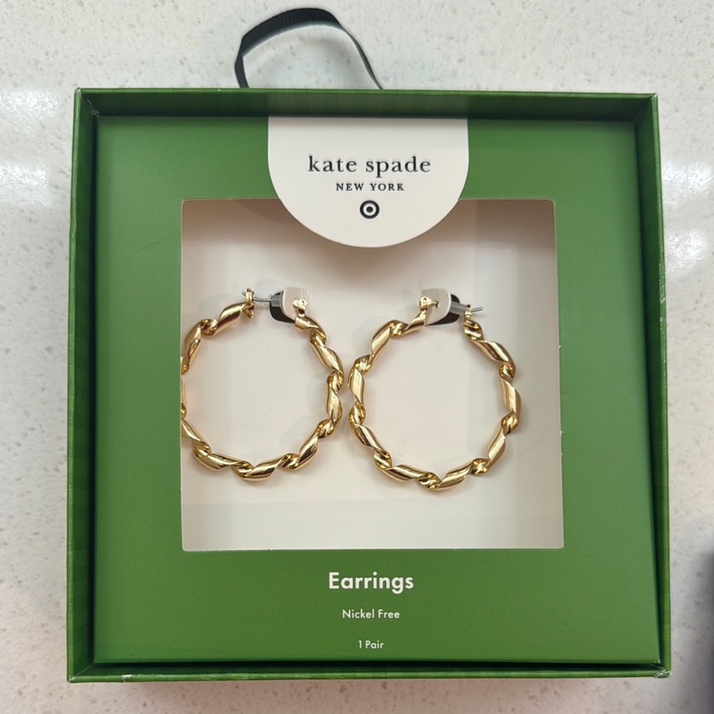 Kate Spade Twisted Gold Earrings
